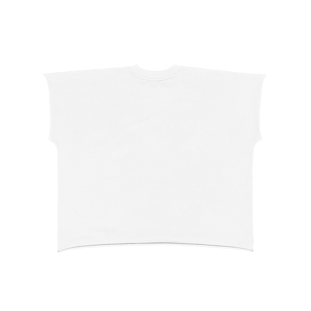 Raw Edge Boxy Non-Shrink T-Shirt